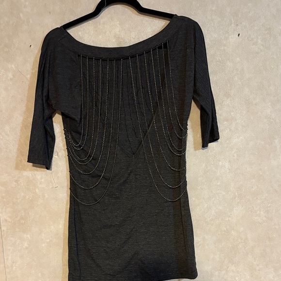 Nikibiki Black Blouse with Silver Accents - Picture 6 of 12